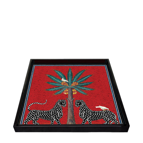 Vassoio Quadrato Rosso 