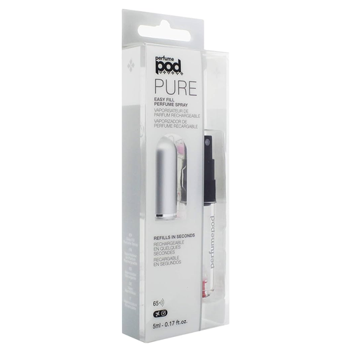 PURE ESSENTIALS Flacone Ricaricabile Silver