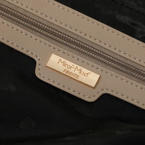 BORSA A BRACCIO IN TESSUTO BEIGE