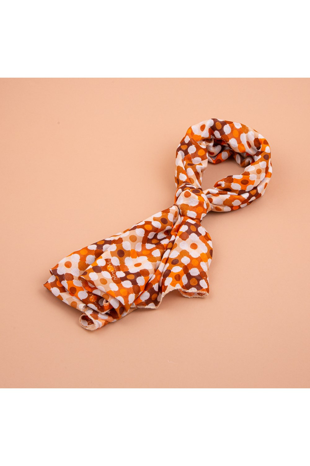 FOULARD MICROGEOMETRIA ARANCIO ART.STAF-8474