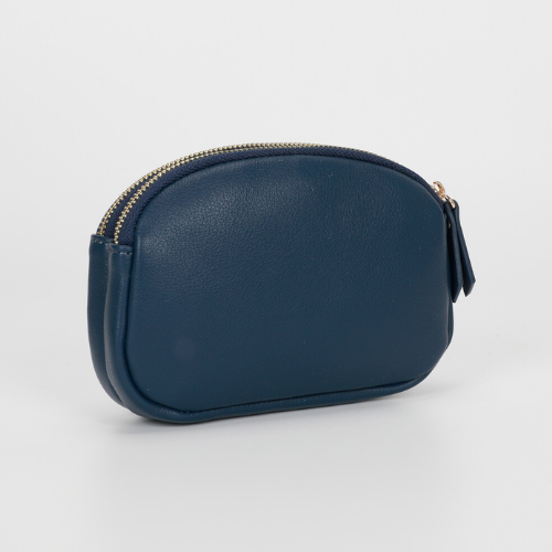 PORTAMONETE STONDATO BASIC BLU