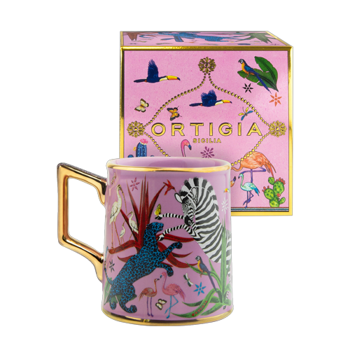 Tazza in ceramica rosa