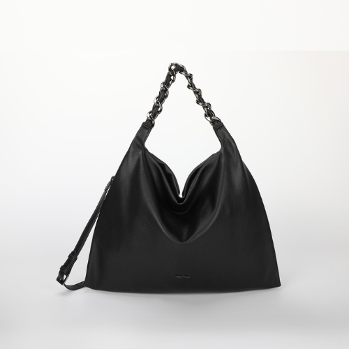 BORSA A SPALLA GRANDE CON CATENA NERO