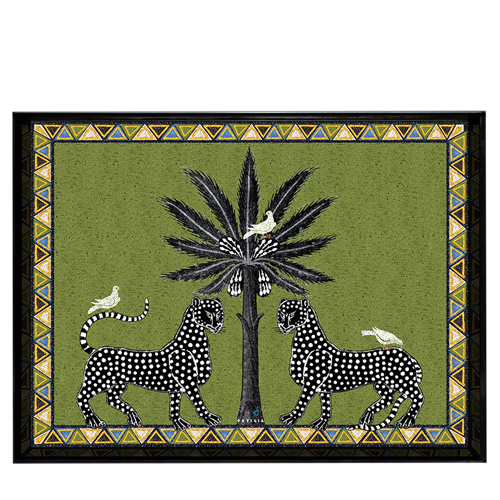 Vassoio Mosaico Verde Large (38 x 28cm)