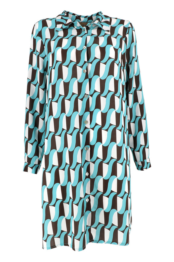 VESTITO CAMICIA AZALEA XL TEAL