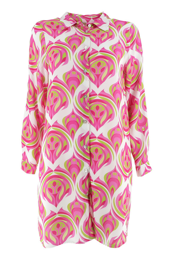 VESTITO CAMICIA SONOYA S FUCSIA