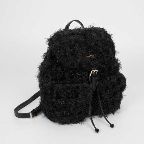 ZAINO IN TWEED NERO