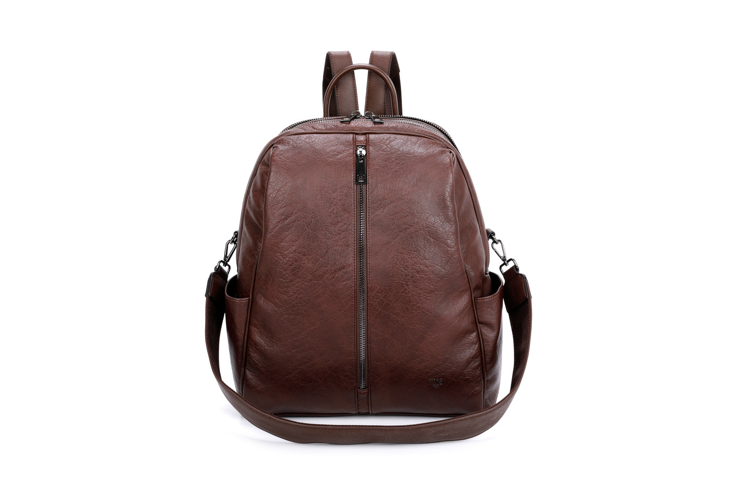 ZAINO CON ZIP CENTRALE CAFFE' ART.Y122