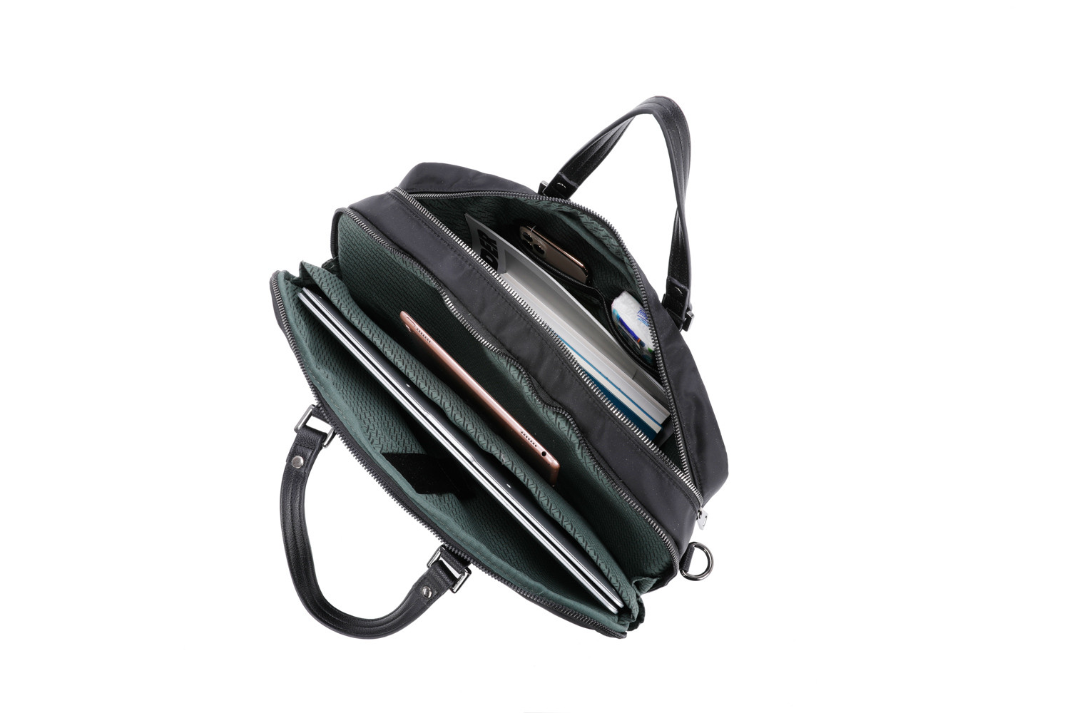 CARTELLA DUE MANICI IN NYLON NERO ART.Y126