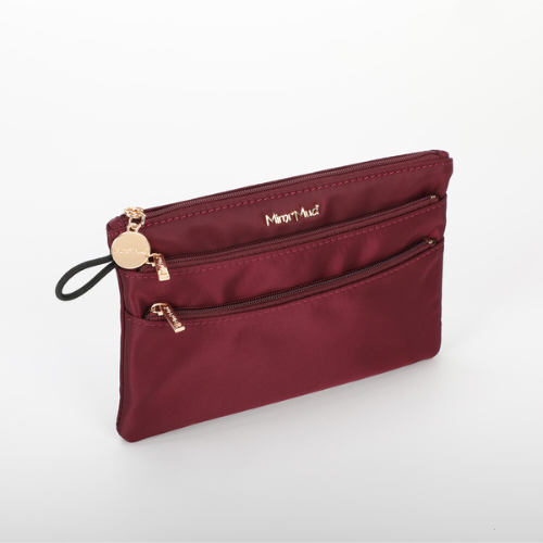 PORTAOGGETTI PICCOLO IN NYLON BURGUNDY