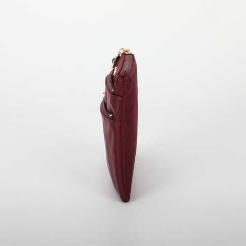 PORTAOGGETTI PICCOLO IN NYLON BURGUNDY