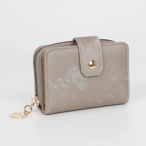 PORTAFOGLIO PICCOLO CON EFFETTO SFUMATO GRIGIO