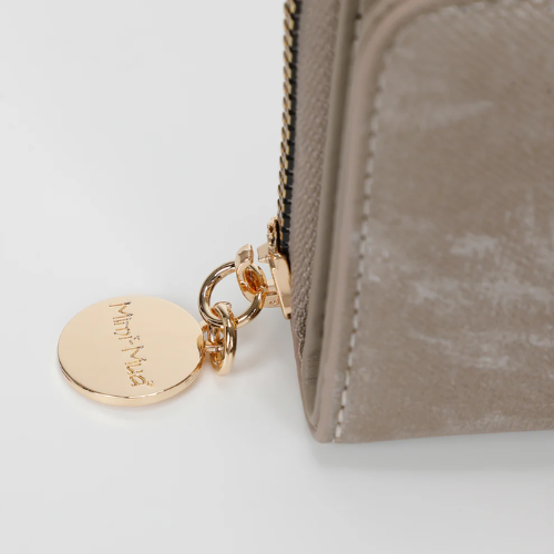 PORTAFOGLIO PICCOLO CON EFFETTO SFUMATO GRIGIO