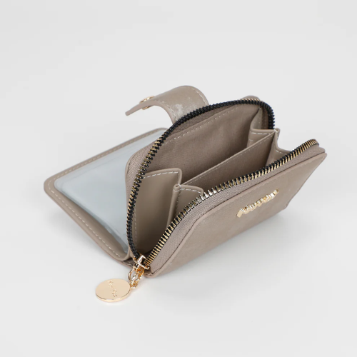 PORTAFOGLIO PICCOLO CON EFFETTO SFUMATO GRIGIO