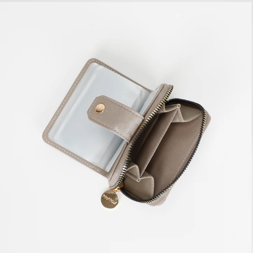 PORTAFOGLIO PICCOLO CON EFFETTO SFUMATO GRIGIO