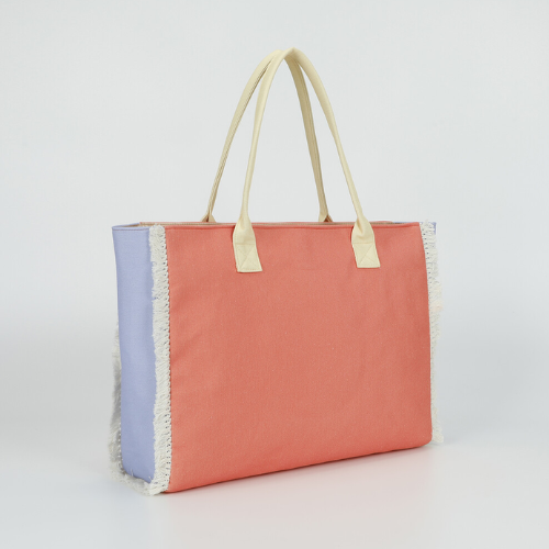 BORSA SHOPPER GRANDE "VACATION THERAPY" ARANCIO 