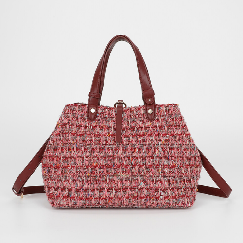 BORSA A BRACCIO IN TESSUTO MOSTO