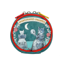 SHAKESPEARE'S THEATRE HAMLET ROUND COIN PURSE