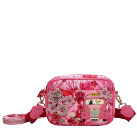 Borsa Camera Vendula X Pink Ribbon Foundation - London Cats & Corgis Floral