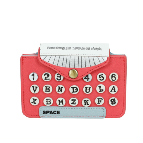 Vendula Vintage Rose Typewriter Accordion Card Wallet