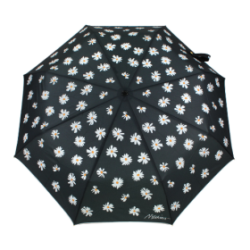 Ombrello Moschino mini aoc  Daisies  - nero