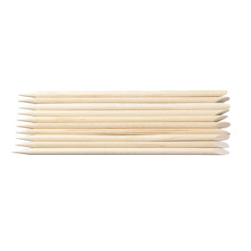 Bastoncini spingi pelli in legno 10pz