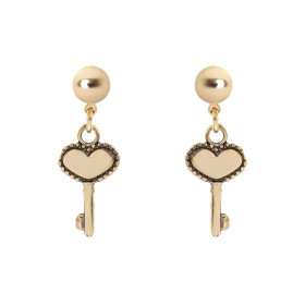 ORECCHINI CON CHIAVE A CUORE ORO ART.330822