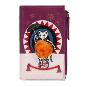 Skelecat's Travelling Ghost Circus Compact Folding Wallet