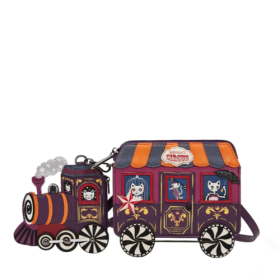Skelecat's Travelling Ghost Circus Train Charm Bag