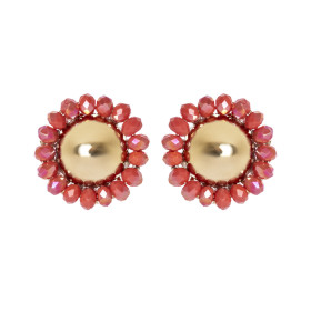 ORECCHINI A FIORE CORALLO ART.550833Z