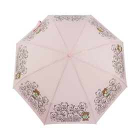 Ombrello Moschino mini aoc  Bear Crowd  - rosa