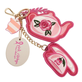 Perfectly Pink Afternoon Tea Bus Key Charm