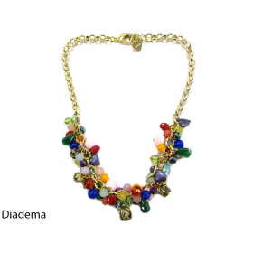 COLLANA GIROCOLLO DIADEMA MULTICOLOR