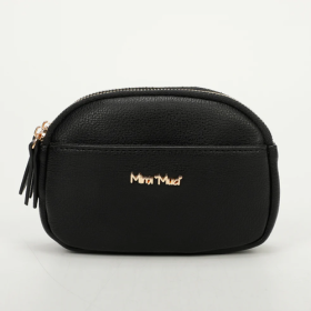 PORTAOGGETTI CON ZIP - NERO
