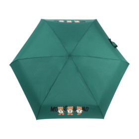 Ombrello Moschino supermini "Bears with Logo" – foresta