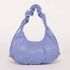 BORSA HOBO MANO CON ARRICCIO SU MANICO DENIM