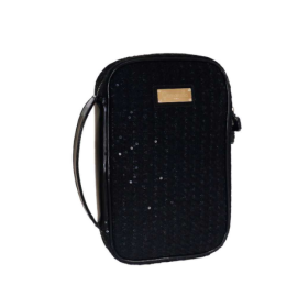 PORTAGIOIE ZIP M TWEED COUTURE NERO