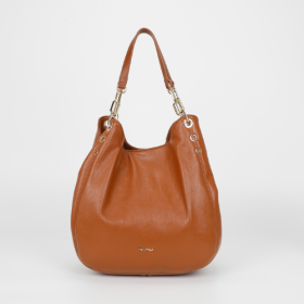 BORSA HOBO CON DETTAGLIO OCCHIELLI CUOIO