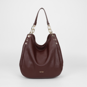 BORSA HOBO CON DETTAGLIO OCCHIELLI MOSTO