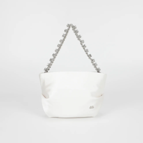 BORSA IN RASO BIANCA 