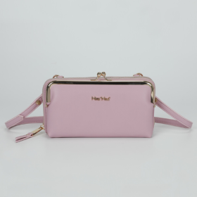 PORTAOGGETTI CON CHIUSURA A CLUTCH ROSA 