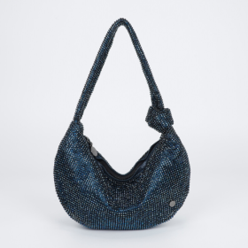 BORSA MORBIDA CON NODO BLU