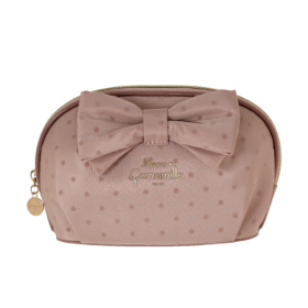 POUCH M POLKA GLAM ROSA