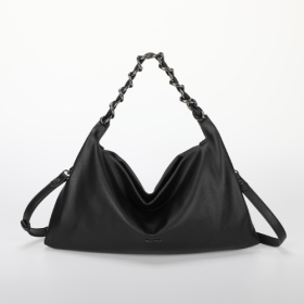 BORSA A SPALLA PICCOLA CON CATENA NERO
