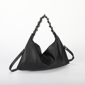 BORSA A SPALLA PICCOLA CON CATENA NERO