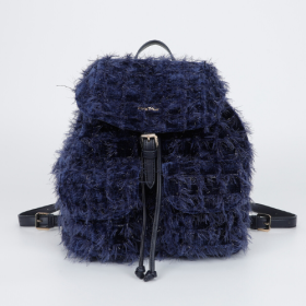 ZAINO IN TWEED BLU
