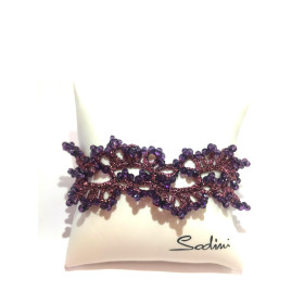 BRACCIALE IN PIZZO VIOLA ART. 861045V