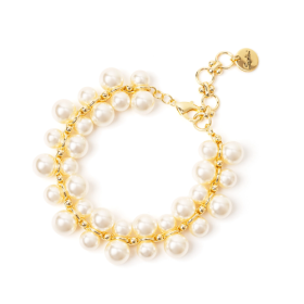 Bracciale catena e perle Ninive - Oro