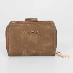 PORTAFOGLIO PICCOLO CON EFFETTO SFUMATO CAMMELLO