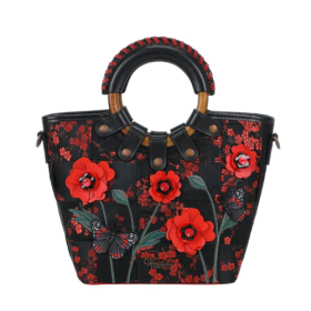 Butterfly Garden Mini Lea Bag 